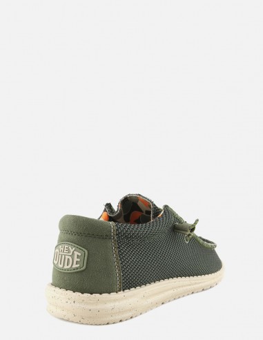 Dude - Derbies Homme Wally Sox Vert - 40019-PINE