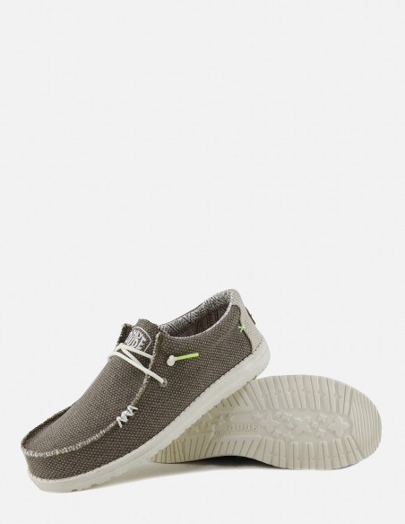 Dude - Derbies Homme Wally Braided Gris - 40003-2BS