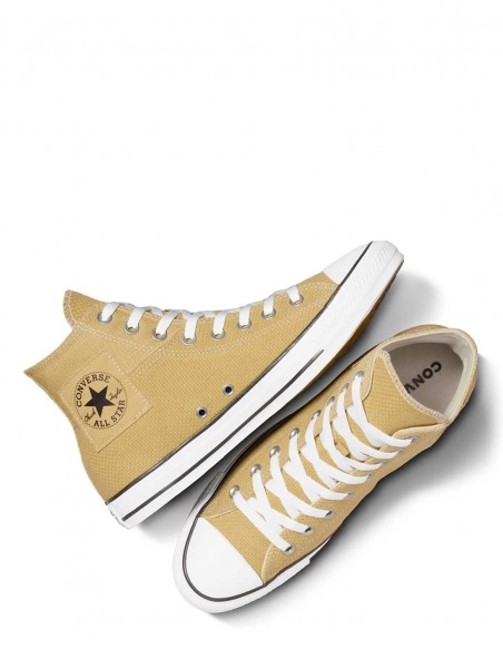Converse Chuck Taylor All Star Hautes Jaune Moutarde - Style Vibrant et Confort Durable