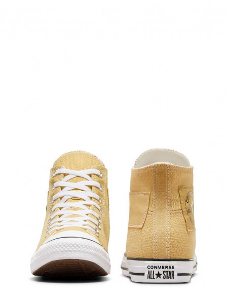 Converse Chuck Taylor All Star Hautes Jaune Moutarde - Style Vibrant et Confort Durable