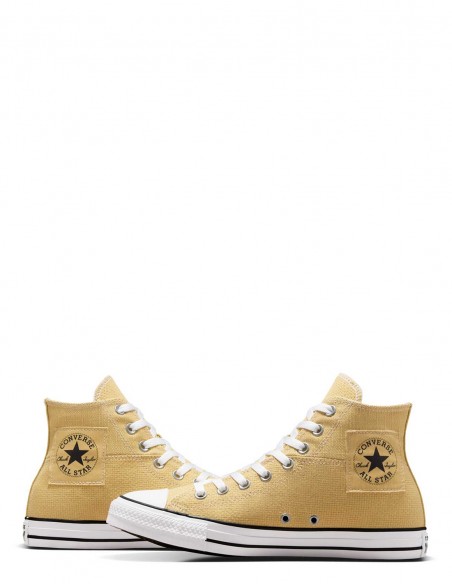 Converse Chuck Taylor All Star Hautes Jaune Moutarde - Style Vibrant et Confort Durable
