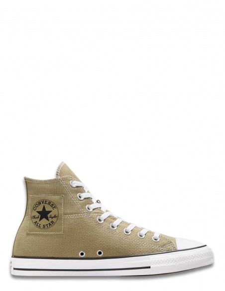 Converse Chuck Taylor All Star Hautes Vert Olive - Look Moderne et Texture Unique