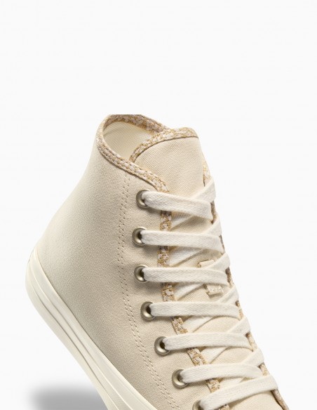 Converse Chuck Taylor All Star Hautes Beige - Style Minimaliste et Confort