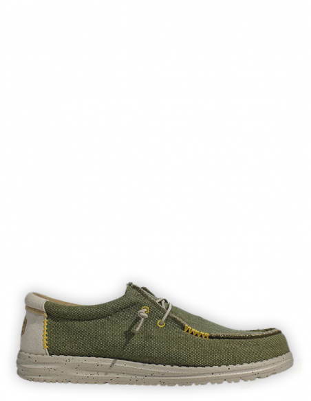 DUDE - Derbies Homme Wally Coastline Jute Vert Toile - 40952-337