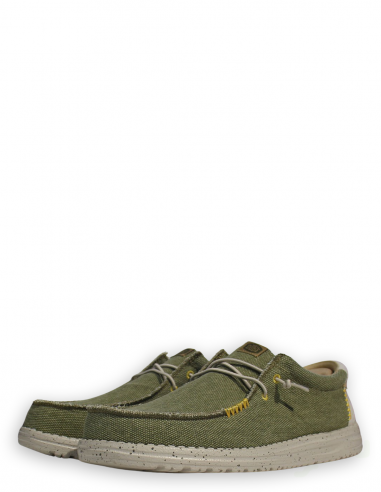 DUDE - Derbies Homme Wally Coastline Jute Vert Toile - 40952-337