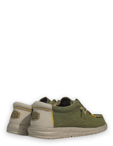 DUDE - Derbies Homme Wally Coastline Jute Vert Toile - 40952-337
