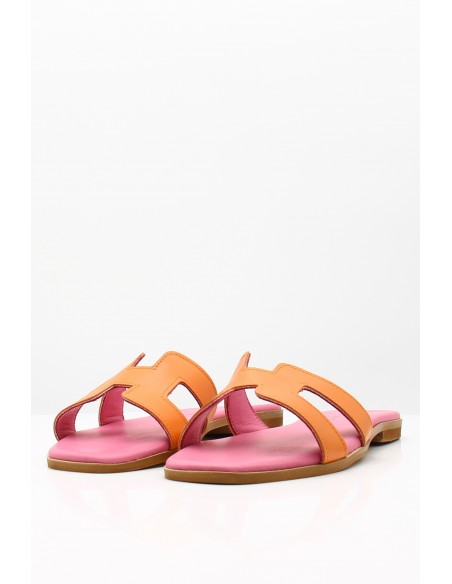 Hylton - Mules Femme Joy Mosaic - JOY ORANGE/FUXIA