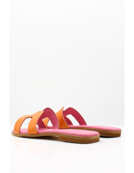 Hylton - Mules Femme Joy Mosaic - JOY ORANGE/FUXIA