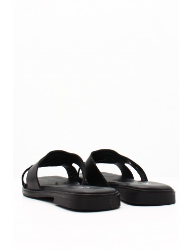 Sandales Plates GoodStep en Cuir Doré – Confort et Élégance