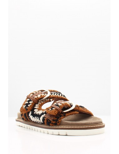 Mules Femme Tressée - Hylton - Myrina Brown