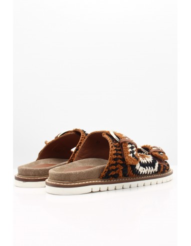 Mules Femme Tressée - Hylton - Myrina Brown