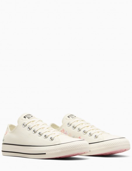 Sneakers Femme Chuck Taylors Brodées | Style Délicat et Féminin