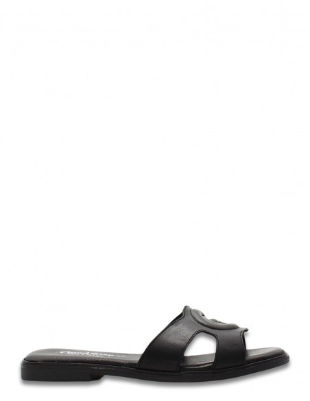 Sandales Plates GoodStep en Cuir Doré – Confort et Élégance