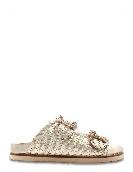 Inuovo - Mules Deux Lanières Femme - 395010 gold