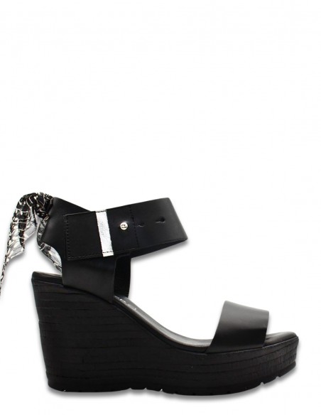 Goodstep- Talons compensés Femme jeanne Noir - GS5121-C03