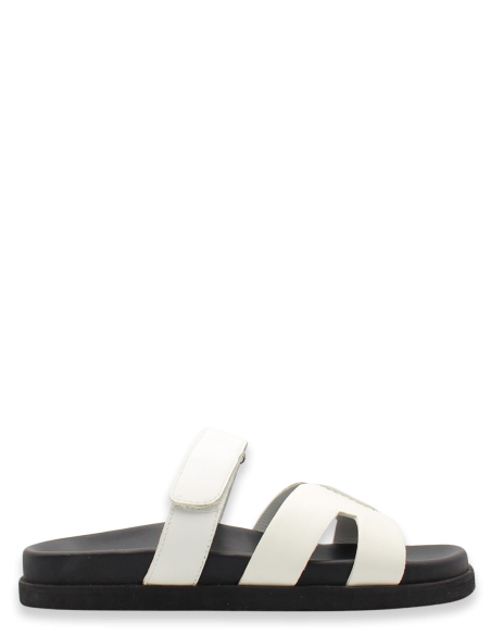 Hylton - Mules Femme Mosaic Blanche SM11003028-16Y 9092 WHITE/BLK