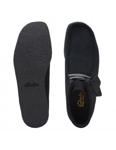 Clarks Originals Wallabee Evo Black Suede pour Femme - Hylton.fr