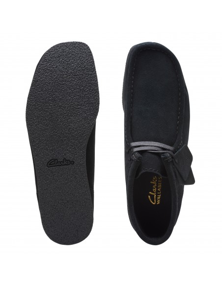 Clarks Originals Wallabee Evo Black Suede pour Femme - Hylton.fr