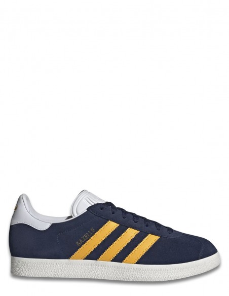Baskets Adidas Gazelle | Un Classique en Bleu Marine et Jaune | Hylton