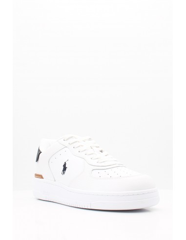 Élégance Classique | Baskets Ralph Lauren en Cuir Blanc | Hylton