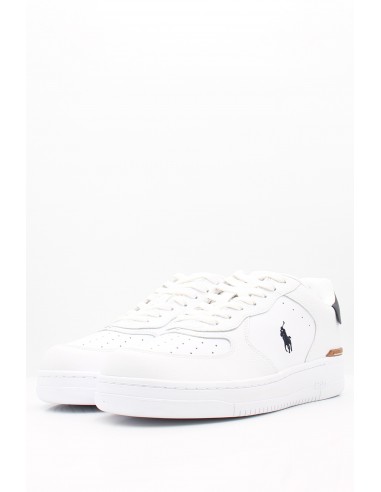 Élégance Classique | Baskets Ralph Lauren en Cuir Blanc | Hylton