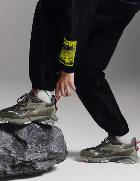 Lacoste Storm 96 Lo Vert et Gris - Confort et Style Urbain Réinventé