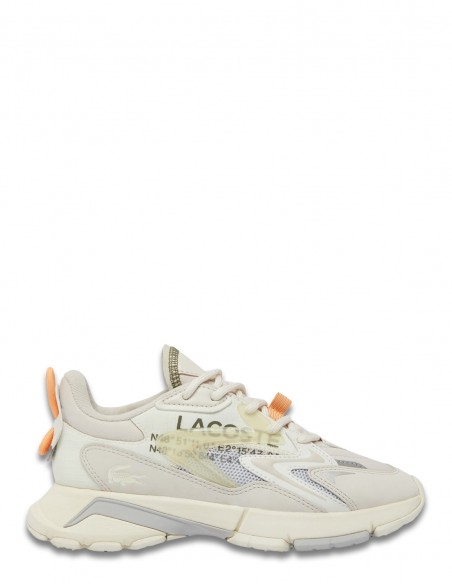 Lacoste Storm 96 Lo Blanc et Gris - Style Urbain et Confort Exceptionnel