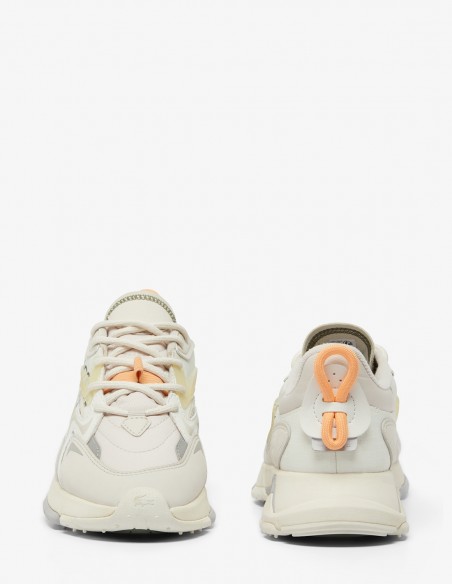 Lacoste Storm 96 Lo Blanc et Gris - Style Urbain et Confort Exceptionnel