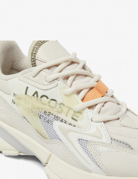 Lacoste Storm 96 Lo Blanc et Gris - Style Urbain et Confort Exceptionnel