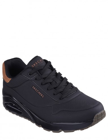 Baskets Skechers Uno - Stand on Air Noir - Confort et Style Moderne