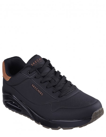 Baskets Skechers Uno - Stand on Air Noir - Confort et Style Moderne