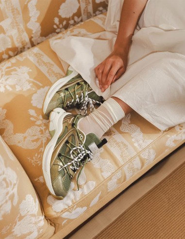 Baskets 0-105 Spider Khaki - Style Urbain et Confort Durable - HYLTON