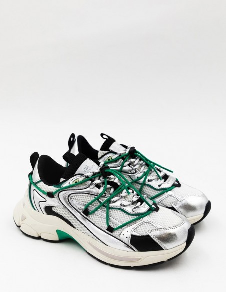 Baskets 0-105 Spider Silver Green - Style Futuriste & Confort - HYLTON