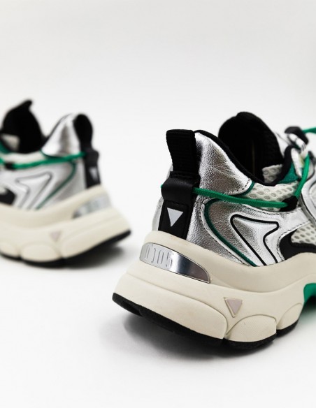 Baskets 0-105 Spider Silver Green - Style Futuriste & Confort - HYLTON