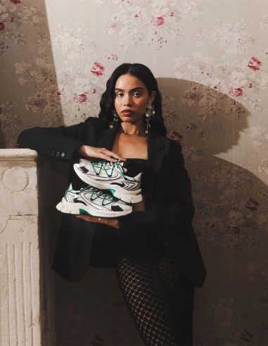 Baskets 0-105 Spider Silver Green - Style Futuriste & Confort - HYLTON