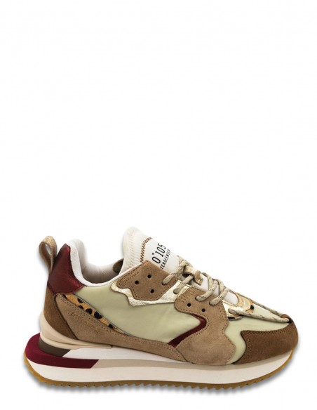 Sneakers Rétro Multi-Matériaux Earth Tones 0.105 – Confort et Style