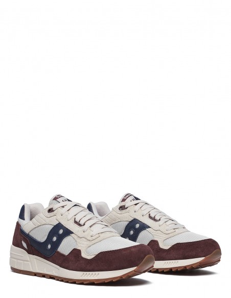 Baskets Saucony Shadow 5000 Bordeaux, Blanc et Bleu Marine - HYLTON.Fr