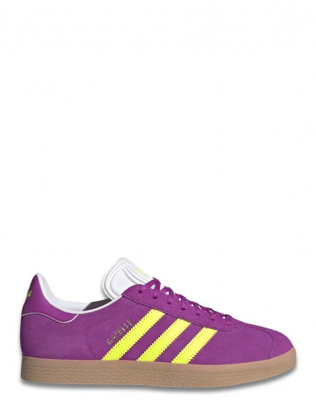 Sneakers Femme Adidas Original Gazelle W Purple Yellow - Hylton.fr