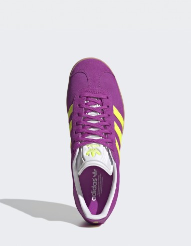 Sneakers Femme Adidas Original Gazelle W Purple Yellow - Hylton.fr