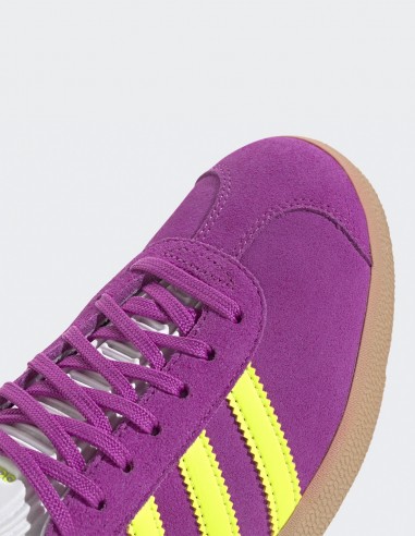 Sneakers Femme Adidas Original Gazelle W Purple Yellow - Hylton.fr