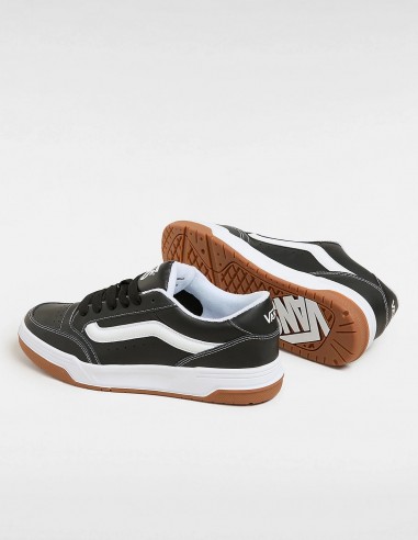 Vans Hylane en Cuir Noir et Blanc - Confort et Style Urbain - Hylton.fr
