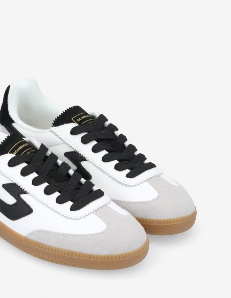 Baskets Sheffield Schmoove Marron et Beige - Style Rétro et Confort