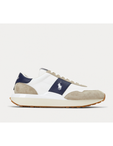 Ralph Lauren - Baskets de ville Homme Train 89 Blanc Bleu - Hylton.fr