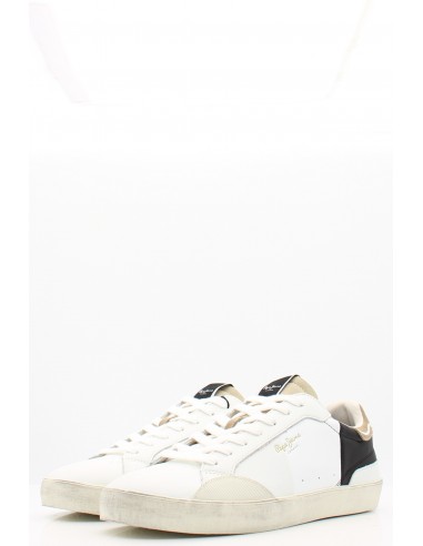 Baskets Pepe Jeans Blanc, Noir et Beige - Style Urbain et Confort - Hylton