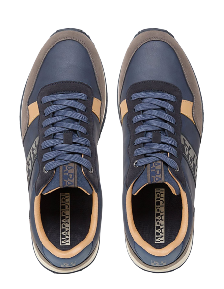 Napapijri - Baskets Homme Cosmos Bleu/Marron - Hylton.fr