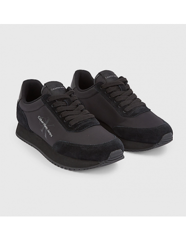 Calvin Klein - Baskets Homme Retro Runner Iconic Noir - Hylton.fr