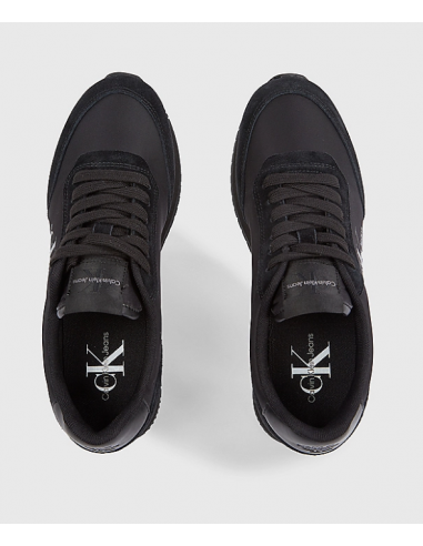 Calvin Klein - Baskets Homme Retro Runner Iconic Noir - Hylton.fr