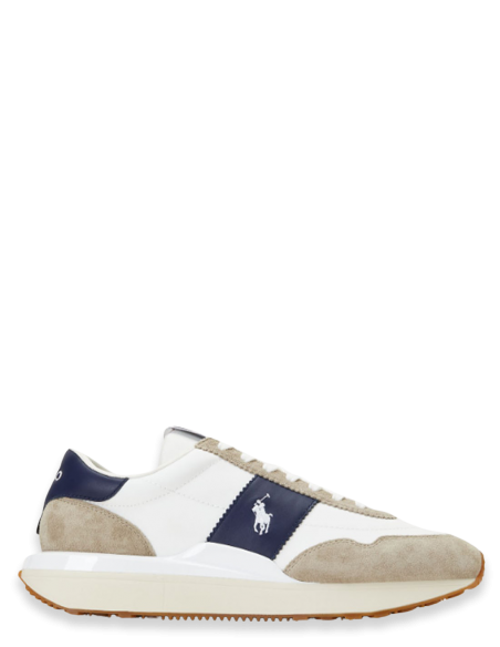Ralph Lauren - Baskets de ville Homme Train 89 Blanc Bleu - Hylton.fr
