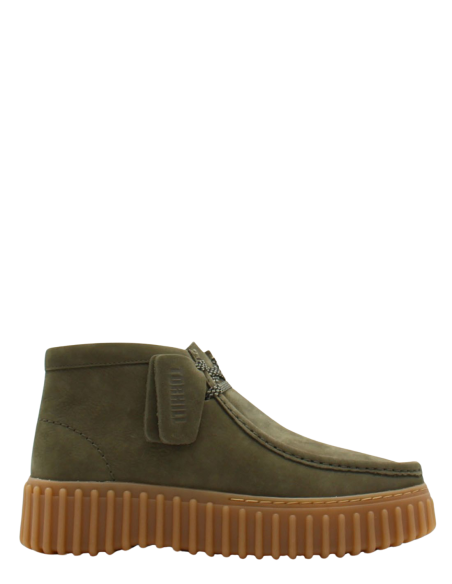 Clarks - Derbies Femme Torhill Moss Dark Green Nub - Hylton.fr