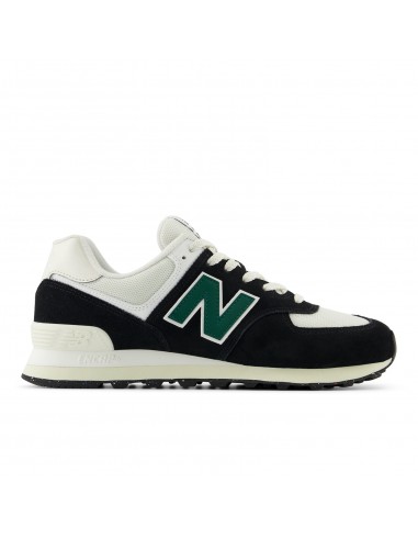 New Balance - Sneakers Homme 574 Noir/Blanc/Vert - Hylton.fr